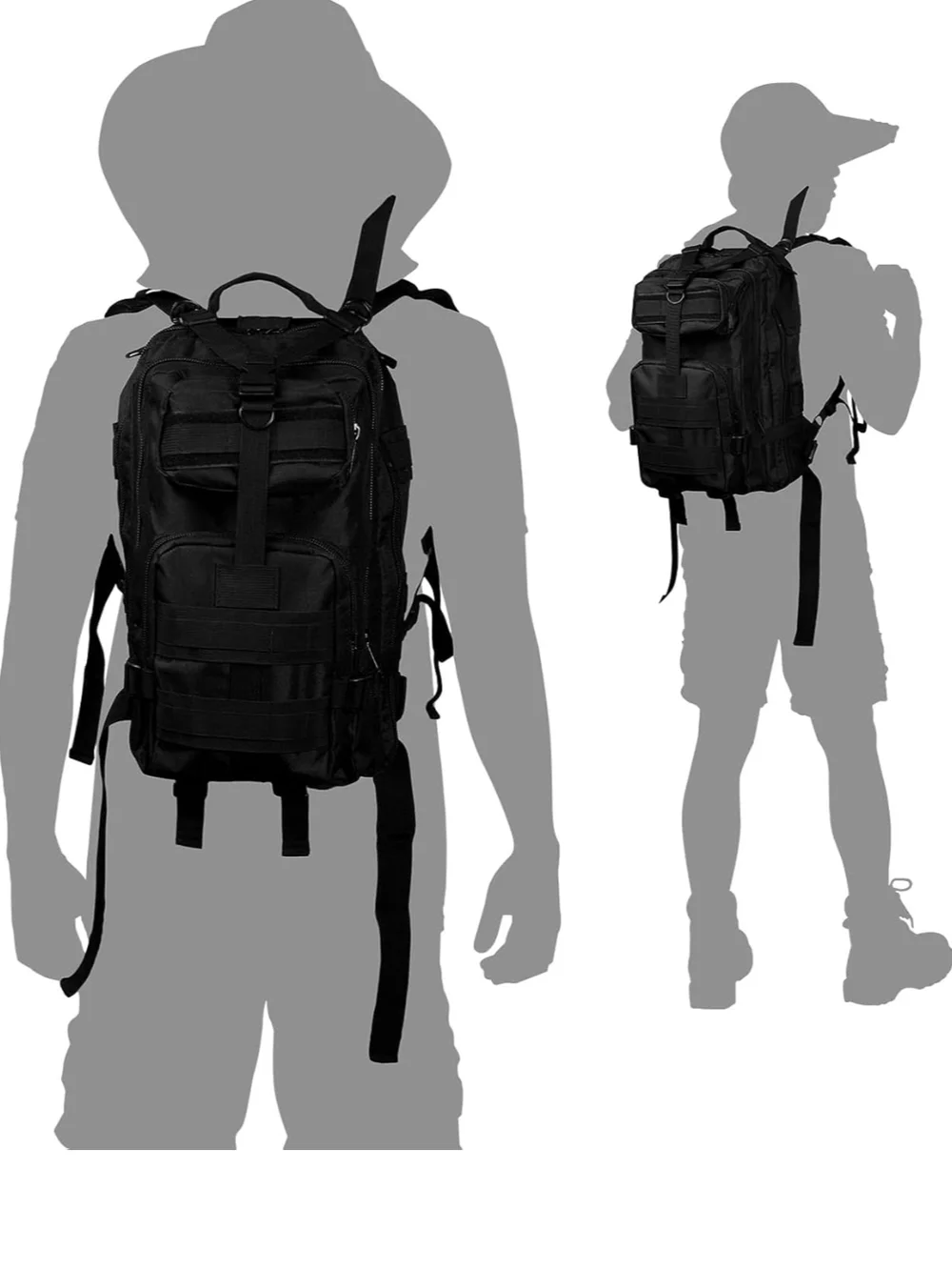 Tactical Black  Backpack Sling Bag